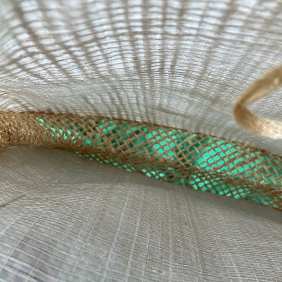 Cream and Red Floral Tote with Bamboo Handles - Picture 9 of 14